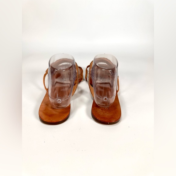 SCHUTZ  Women’s Embellished Fabia Flat Leather sandals - Picture 4 of 7